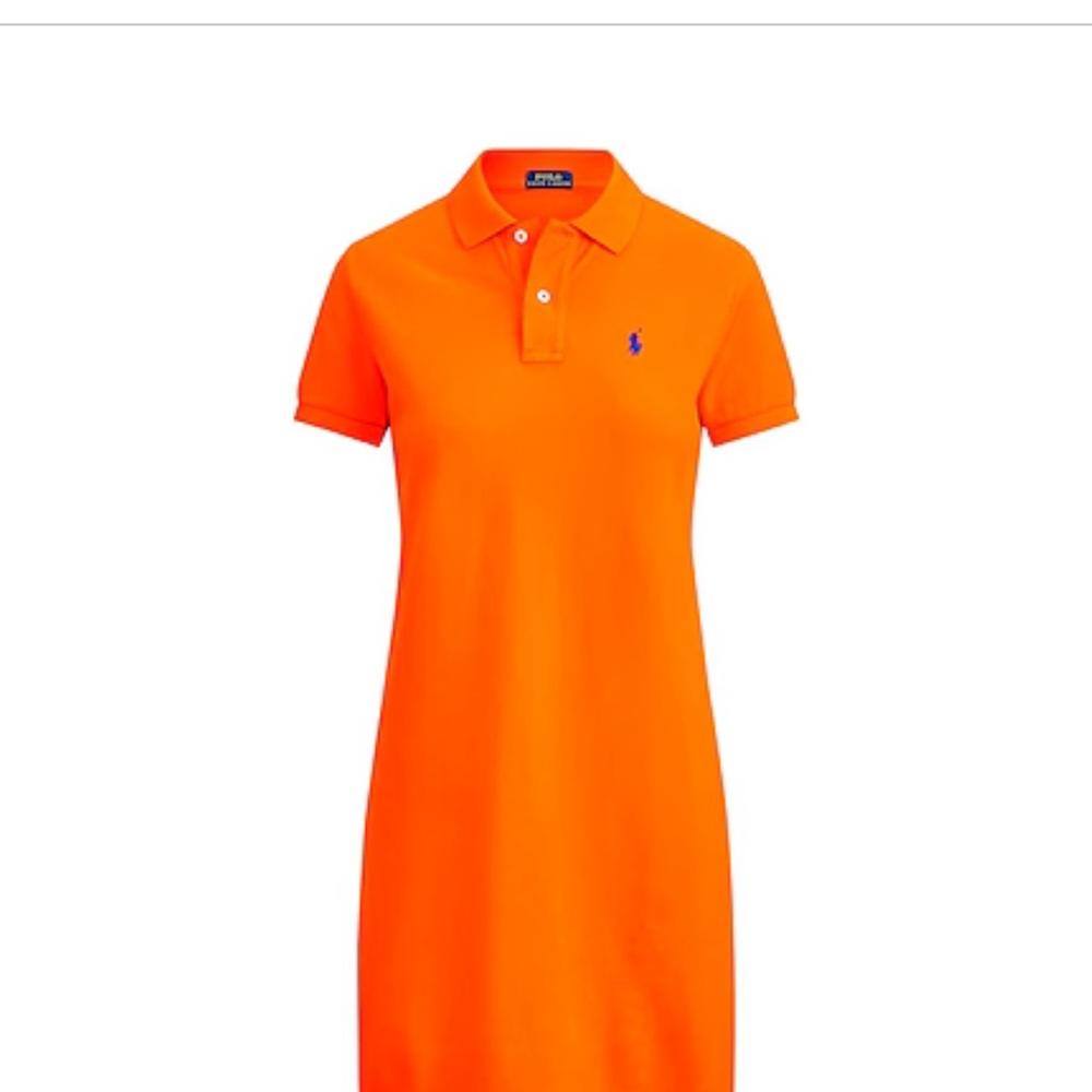 New Ralph Lauren Women's Orange Polo Dress